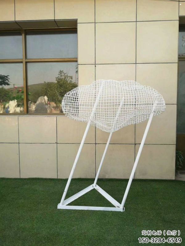 庭院云梯雕塑，鍍金歐式雕塑，網格形式