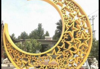 大型月亮雕塑常用，戶(hù)外擺放，不銹鋼月亮雕塑專(zhuān)供廠家