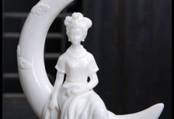 月亮雕塑制造，校園雕塑，戶外月亮仙子雕塑展品