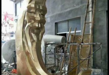 月神雕塑精選，街頭藝術(shù)，不銹鋼月神雕塑承接