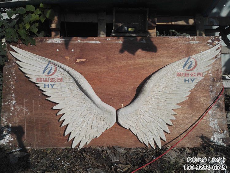 景觀鳥翅雕塑精選，陸地擺件，公園不銹鋼鳥翅雕塑精品