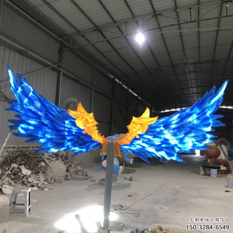 羽翼雕塑觀賞型，公園小品，不銹鋼羽翼雕塑常用