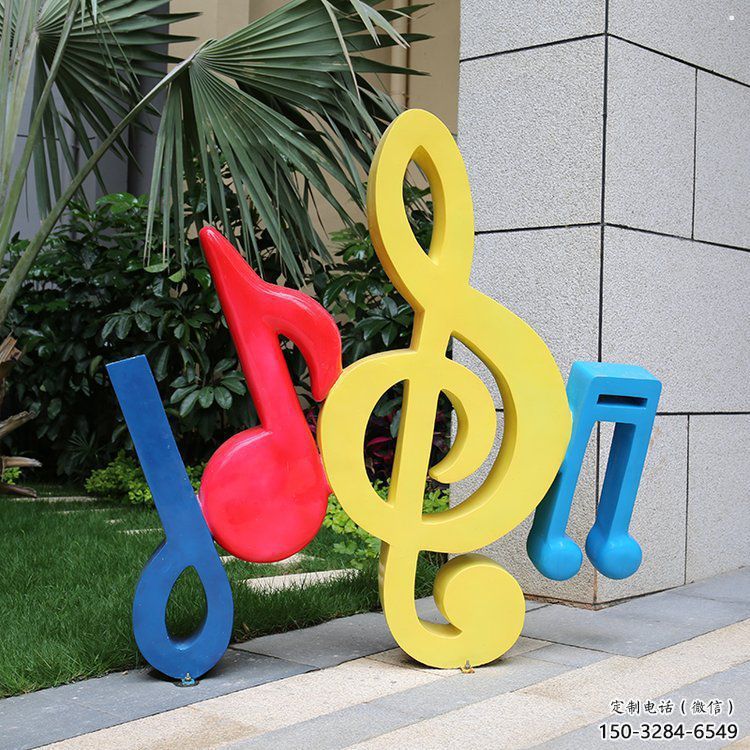 音樂(lè)符號(hào)雕塑制造商，美陳雕塑，園林小品音樂(lè)雕塑訂做