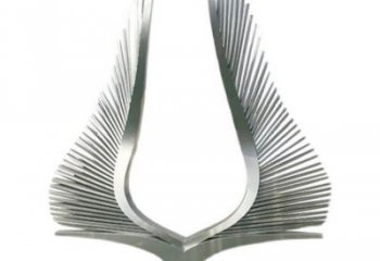 翅膀雕塑，鏤空景觀雕塑，西方擺件