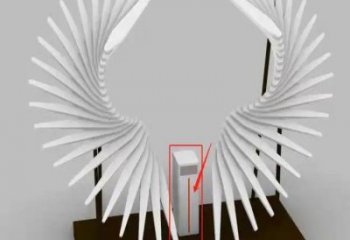 金屬天使之翼雕塑制作，城市裝飾，空間翅膀雕塑標準