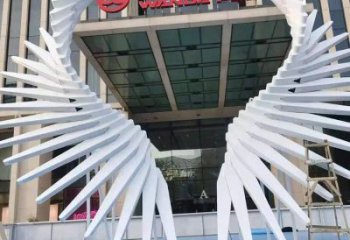 天使之翼雕塑標準，彩鋼制作，景觀翅膀雕塑優價