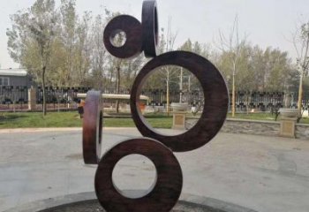 彩繪樂(lè)譜雕塑