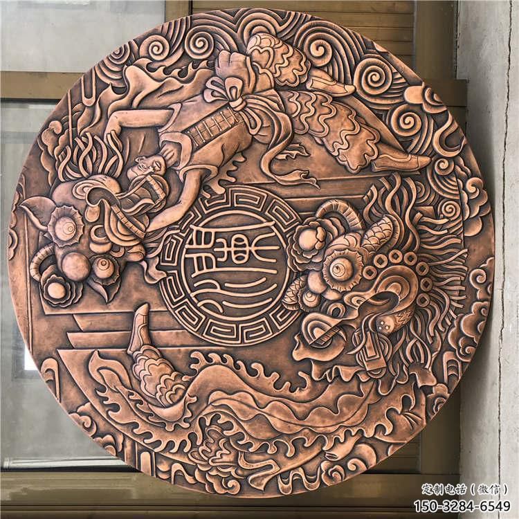 黃山戶外浮雕供求，村標概念，鍛銅浮雕制作廠家