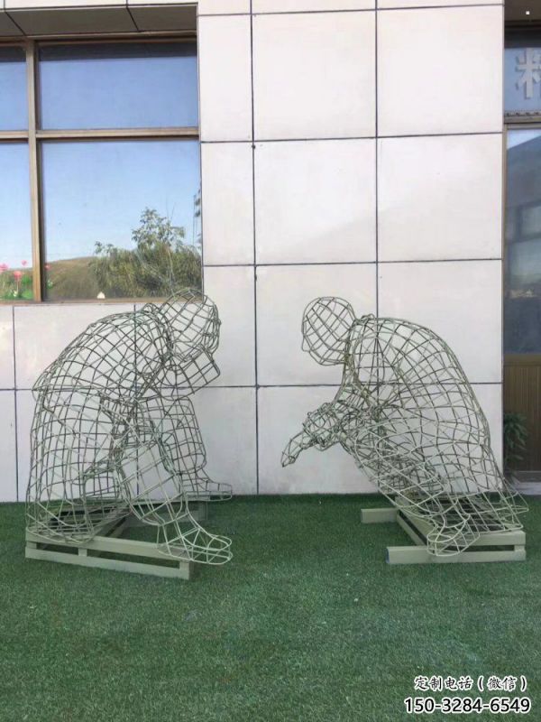 莆田鏤空對弈雕塑標準，廣場雕塑，鐵藝民俗人物雕塑供給