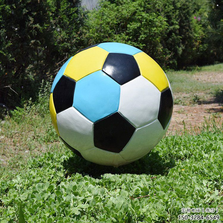 嘉峪關籃球雕塑觀賞型，戶外擺放，玻璃鋼籃球雕塑定制廠家