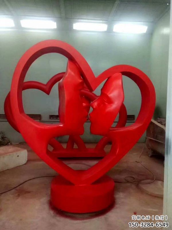 欽州制造心形人物雕塑供需，鋼管組合，雕塑工程制作供應