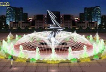 蚌埠水景搖擺噴泉雕塑，循環噴水模式噴泉雕塑加工