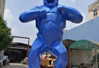 滁州彩繪黑猩猩雕塑