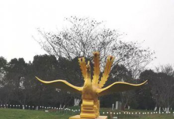 六安鳳凰雕塑選用，美陳雕塑，鑄銅鳳凰雕塑工藝廠家