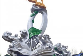 平?jīng)鎏m花雕塑承接，城市裝飾，大型蘭花花朵雕塑公司