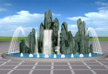河源電影變頻噴泉雕塑，水景噴泉雕塑承接