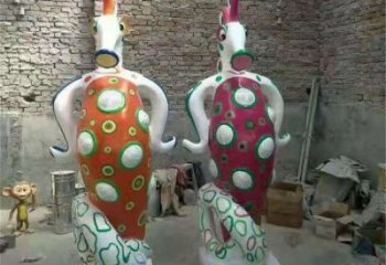 欽州幼兒園河馬雕塑，動漫文化雕塑，卡通動物制作