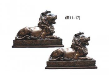 裕華公園獅子雕塑供求，景觀雕塑，鑄銅趴獅雕塑優選