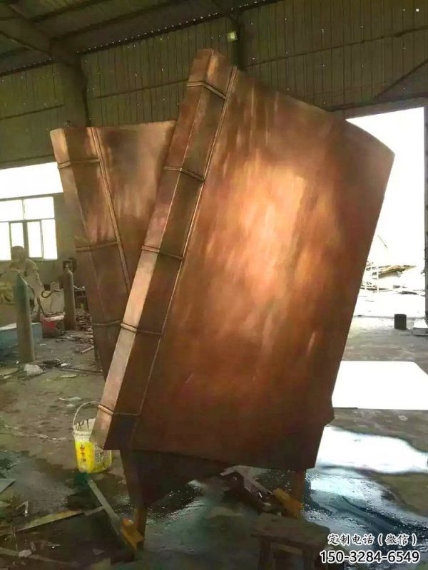 德惠鑄銅書籍供應，街景小品，銅書籍雕塑廠家優(yōu)價