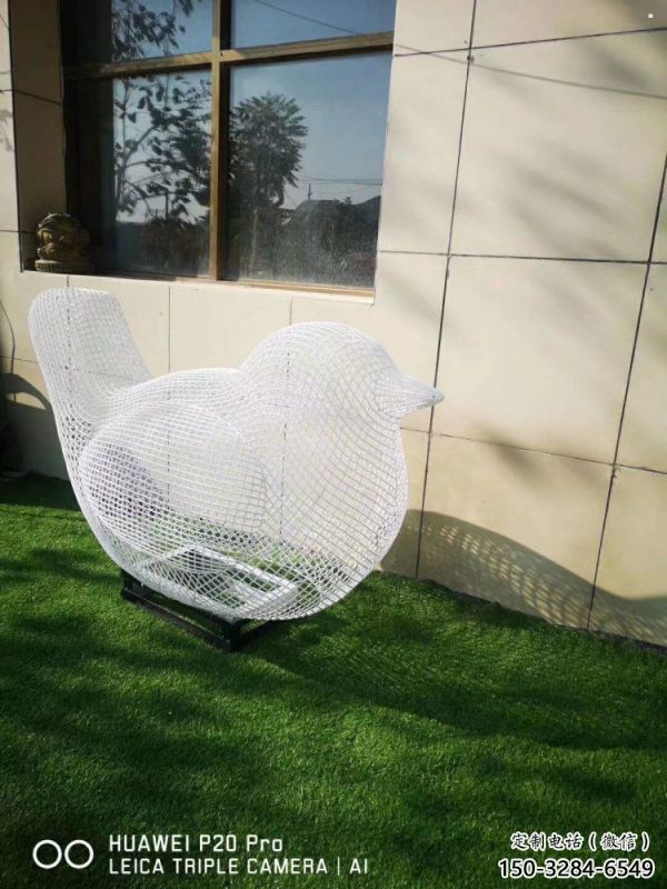 白下鏤空鳥雕塑供需，透雕系列，鐵藝小鳥雕塑制造商