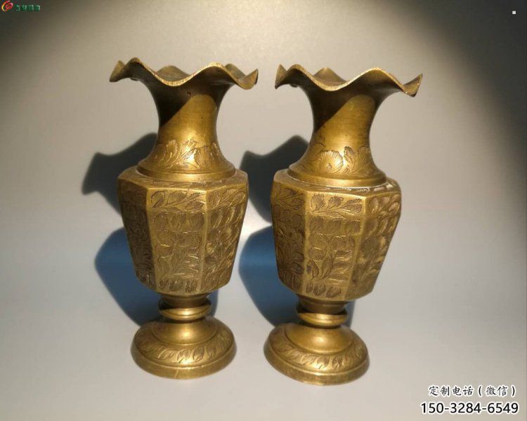 本溪花瓶雕塑定價(jià)，鑄銅工藝，銅花瓶雕塑制作廠家