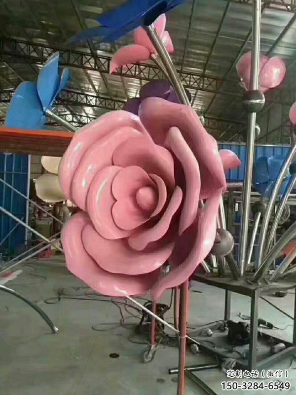 阿拉善盟牡丹花雕塑工廠優選，城市裝飾，牡丹花花朵雕塑供給