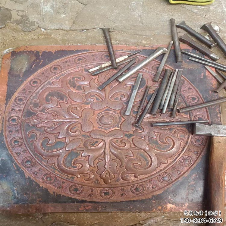靈武花卉浮雕精品，鍛銅構件，別墅花卉浮雕廠家