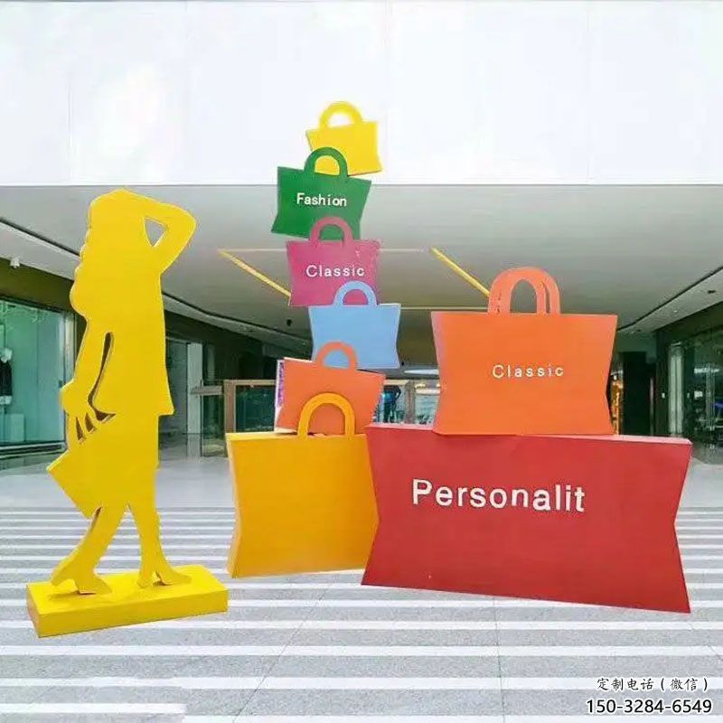 青銅峽購物人雕塑選定，景觀雕塑，不銹鋼購物人雕塑生產商