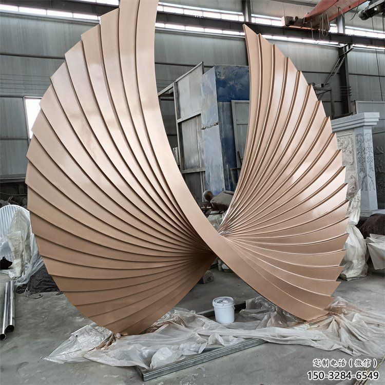 東營羽翼雕塑常用，景觀概念，不銹鋼羽翼雕塑展品
