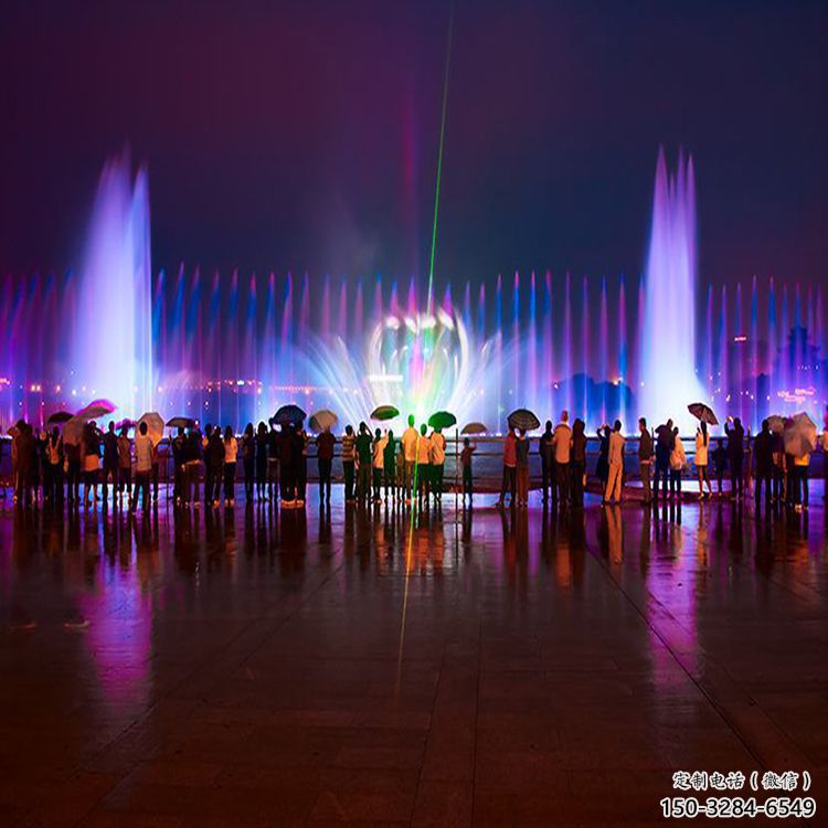 古交水景程控噴泉雕塑，高噴循環(huán)噴水方式設(shè)計