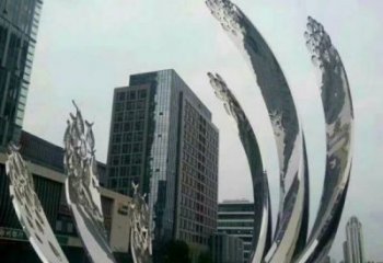 九江地面噴泉雕塑小品，圓環結構概念，旱地水景噴泉體系