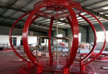 古交景觀燈籠雕塑優(yōu)選，陸地擺件，園林不銹鋼燈籠雕塑供應(yīng)