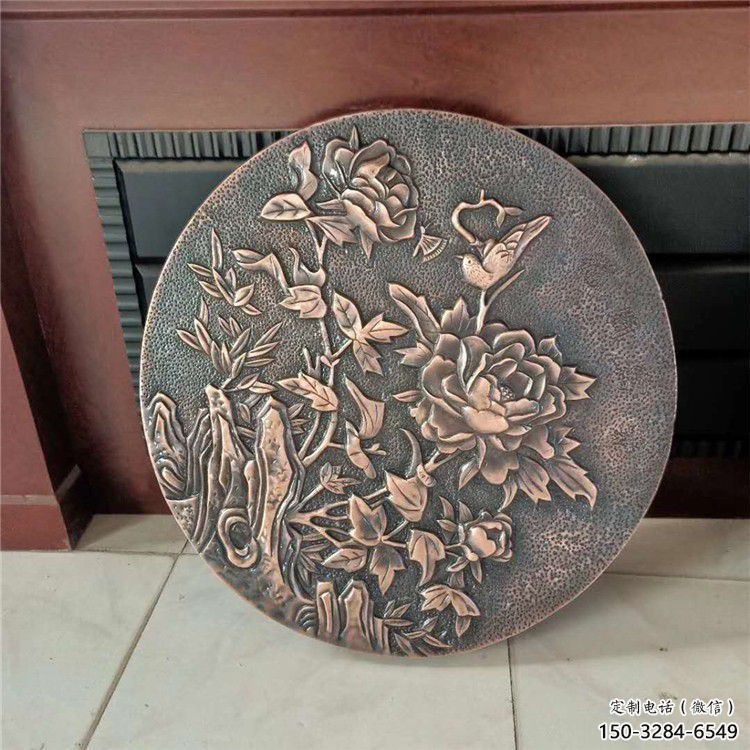 巴中鍛銅浮雕廠家，露天雕塑，鑄銅福字浮雕訂做