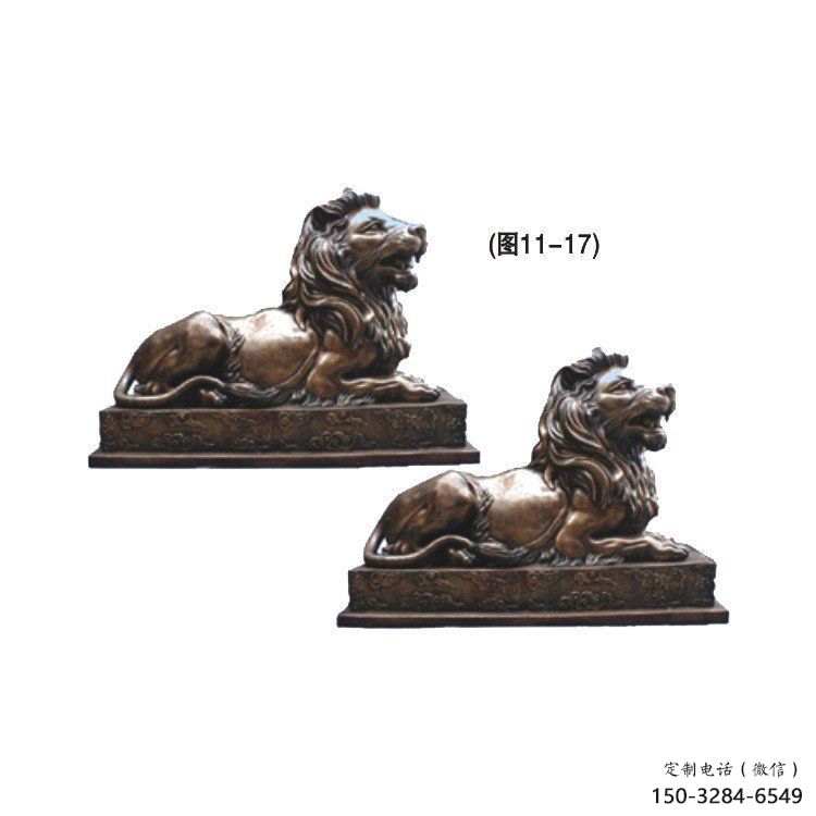 資陽(yáng)公園獅子雕塑供求，景觀雕塑，鑄銅趴獅雕塑優(yōu)選