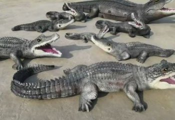 廣安園林鱷魚(yú)雕塑