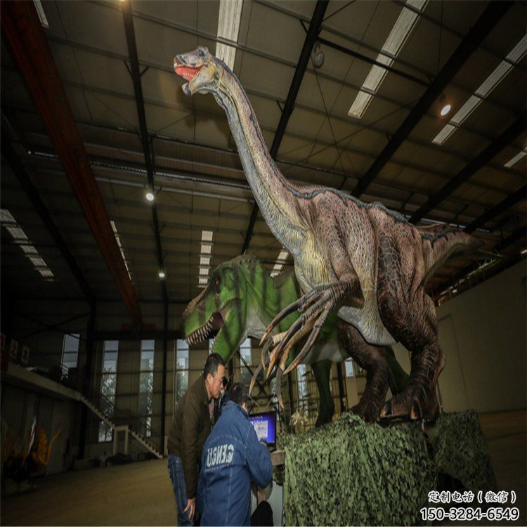 那曲戶外恐龍雕塑通用，多彩藝術，景觀玻璃鋼恐龍雕塑供應