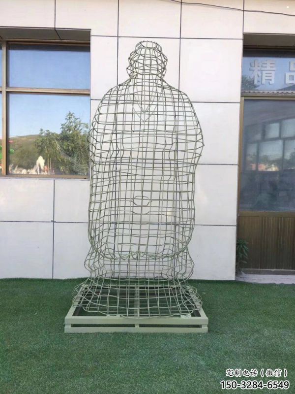 塔城鏤空孔子雕塑訂做，景區(qū)雕塑，鐵藝古代人物雕塑定價(jià)