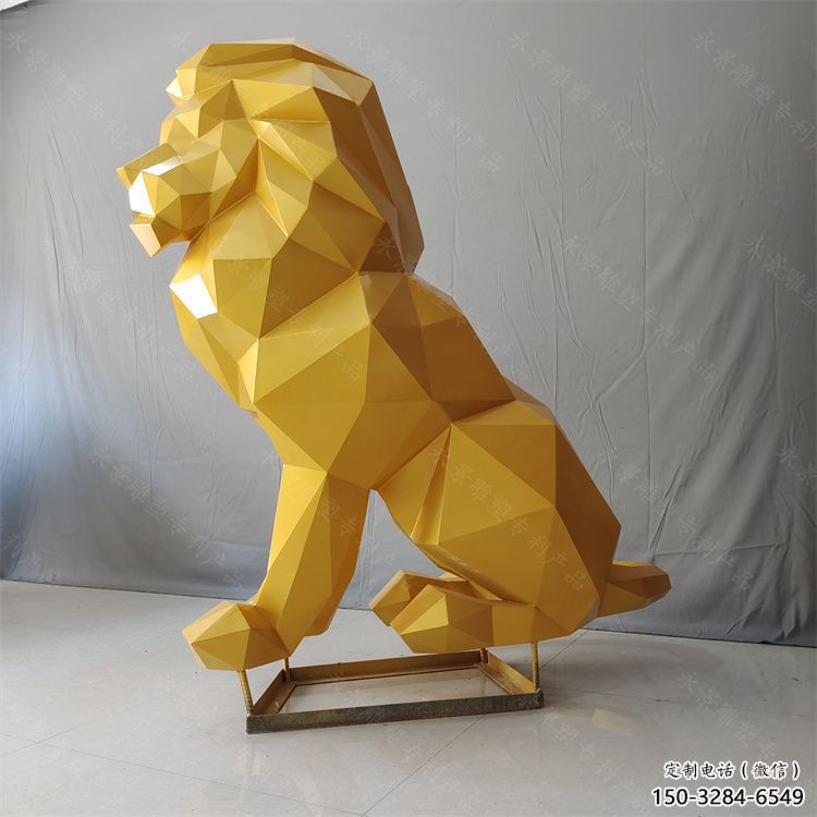 楚雄獅子雕塑服務商，動物雕塑，不銹鋼獅子雕塑制作