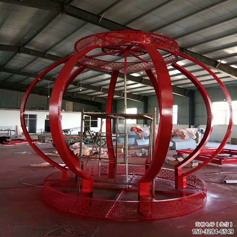 臨滄景觀燈籠雕塑優選，陸地擺件，園林不銹鋼燈籠雕塑供應