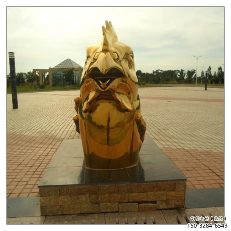 寧波不銹鋼生肖雕塑，鍍鈦工藝，公園廣場戶外擺放