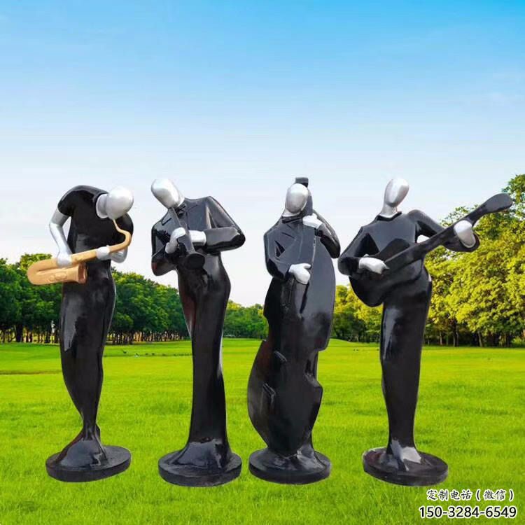 衢州住宅小區吹拉彈唱雕塑